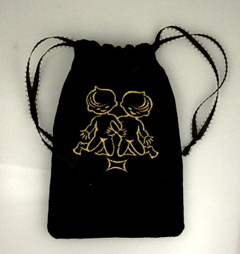 Gemini velvet bag
