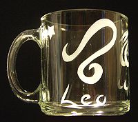 zodiac sandblasted shot glasses
