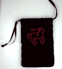 Aries Velvet Bag