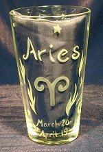 Aries Pint Glass