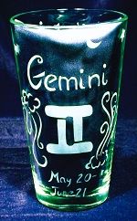 Gemini Pint Glass