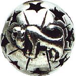 Taurus Pewter Bead