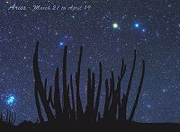 Aries Constellation Card