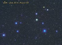 Leo Constellation Card