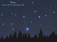 Virgo Constellation Card