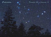 Capricorn Constellation Card
