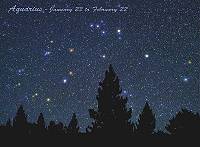 Aquarius Constellation Card