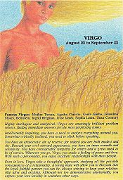 Virgo Astro Profile Postcard
