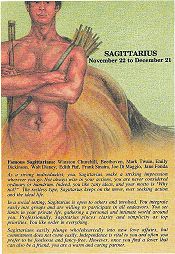 Sagittarius Astro Profile Postcard