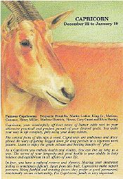 Capricorn Astro Profile Postcard