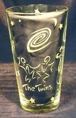 Gemini pint glass twins