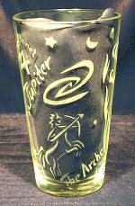 Sagittarius centaur archer pint glass