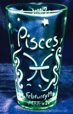 Pisces Pint Glass