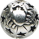 Cancer Pewter Bead